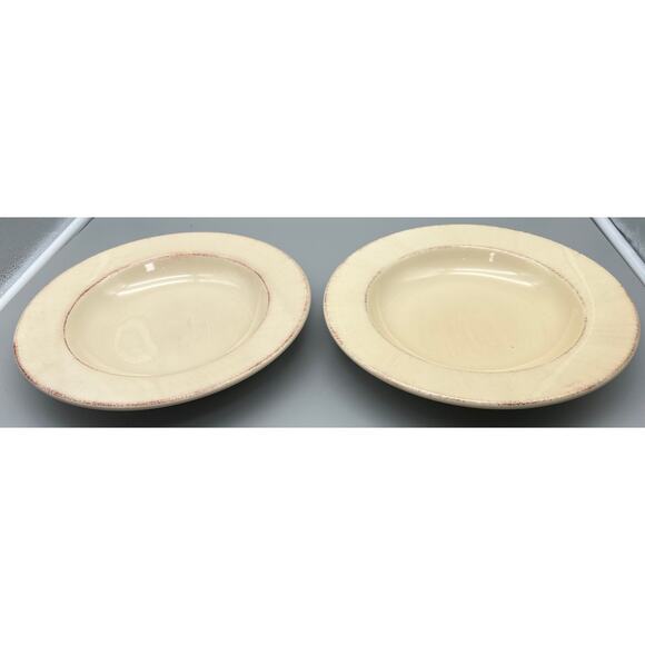 Pier 1 Toscana Ivory Set of 2 Pasta Bowls , Made in Italy, Discontinued - Picture 1 of 8